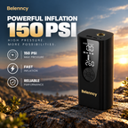 Belenncy P005 Portable Air Compressor – Digital Tire Inflator with LED Light