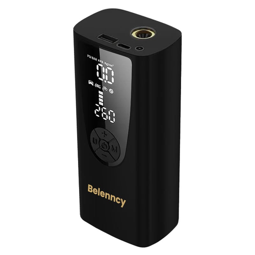 Belenncy P005 Portable Air Compressor – Digital Tire Inflator with LED Light